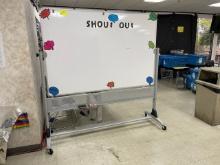 Dry Erase Board - Portable 4' x 6' (79" high)