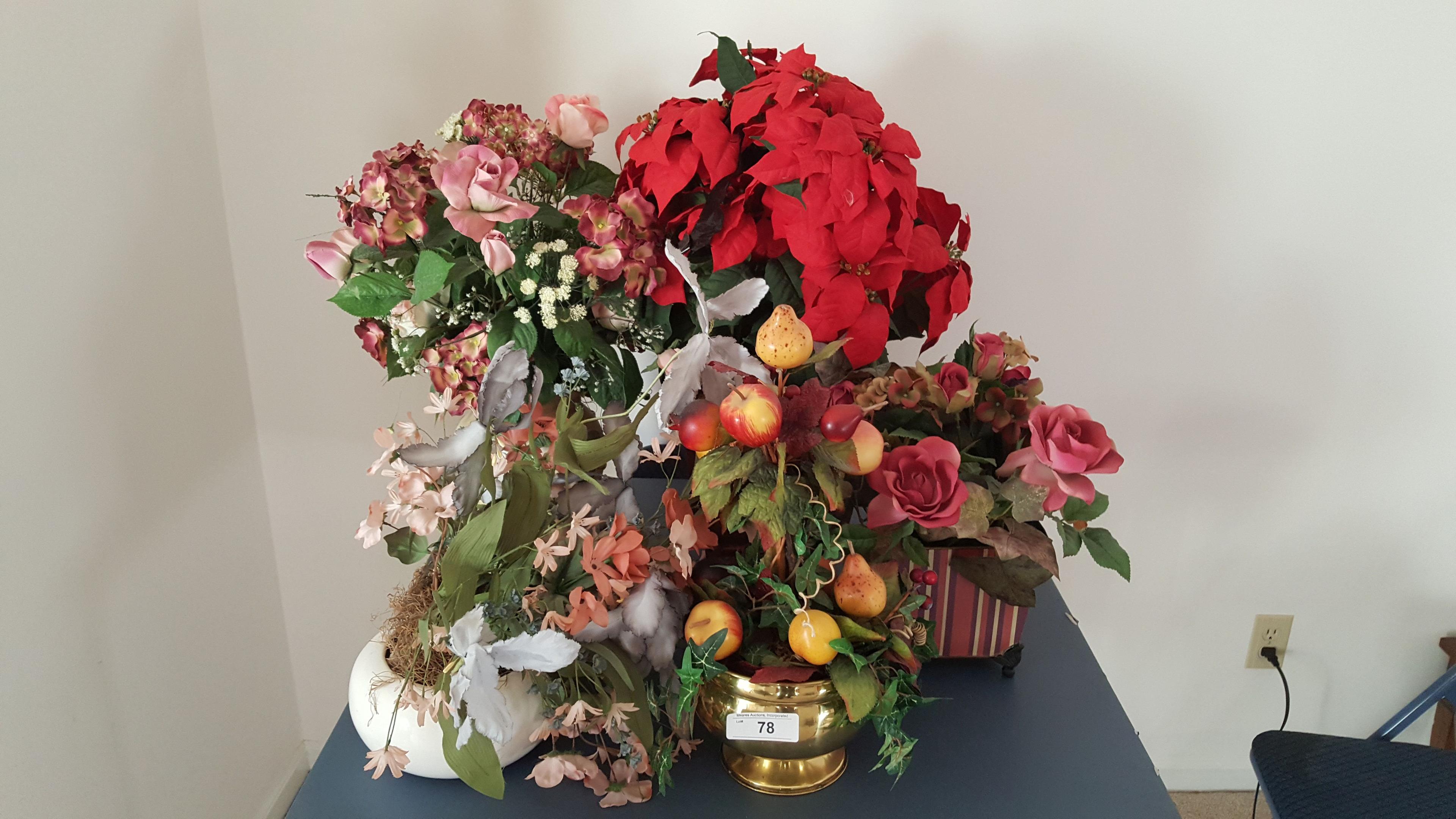 Lot of Artificial Flowers