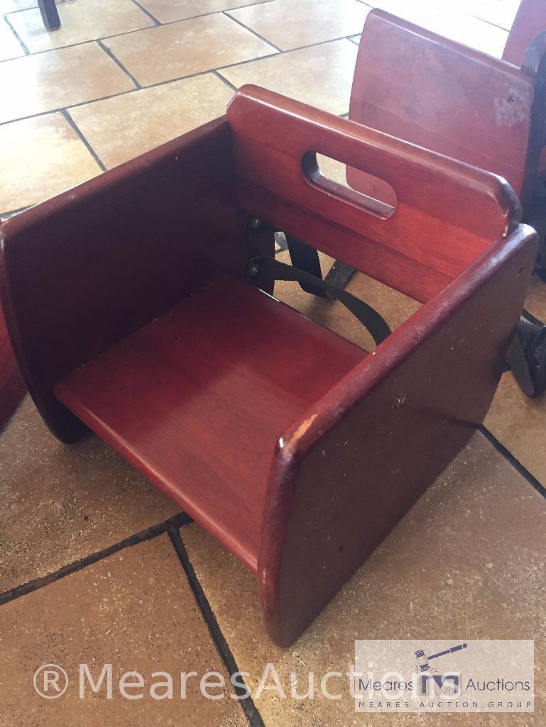 Wooden booster seat