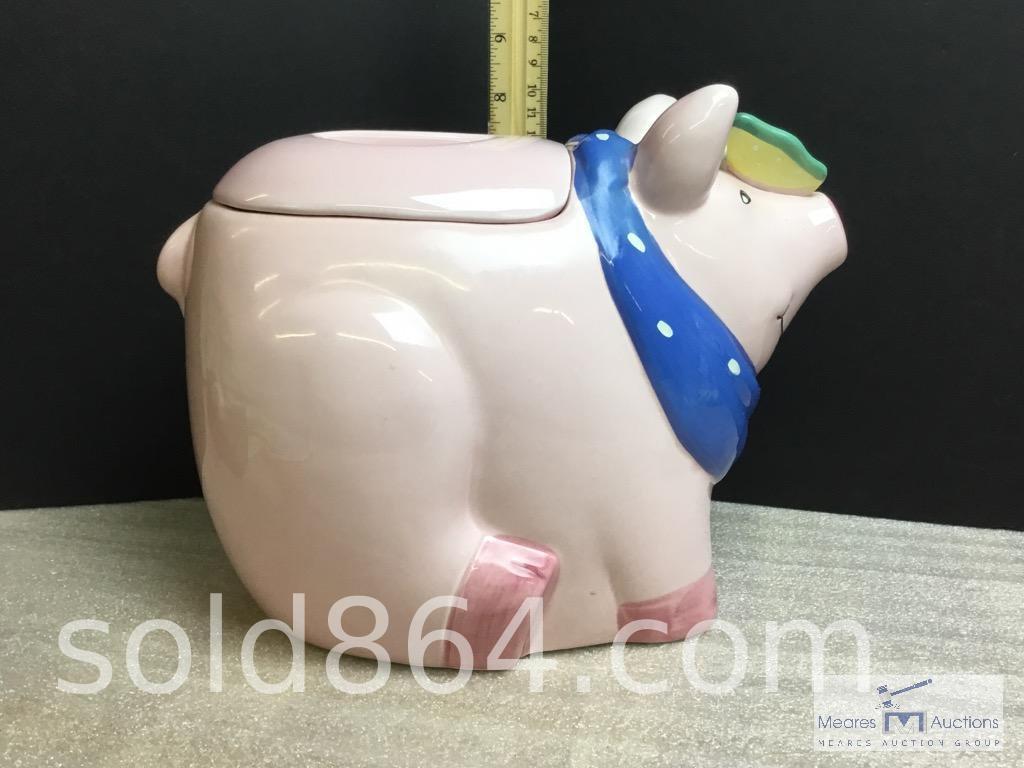 Ceramic Pig Cookie Jar