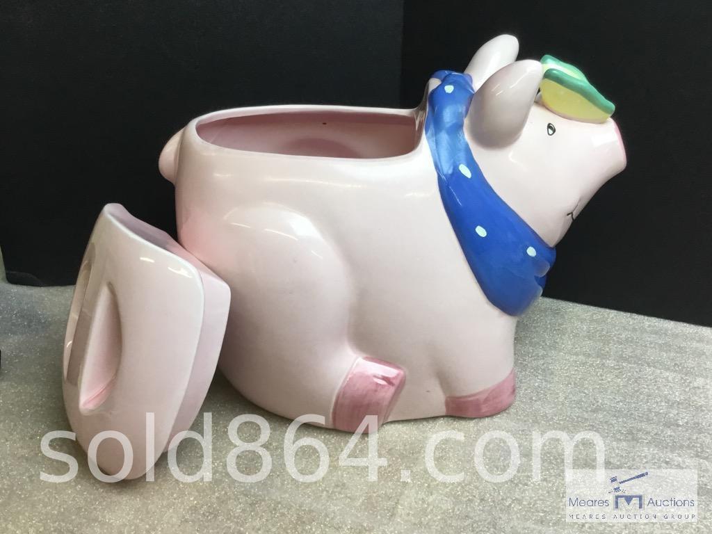 Ceramic Pig Cookie Jar