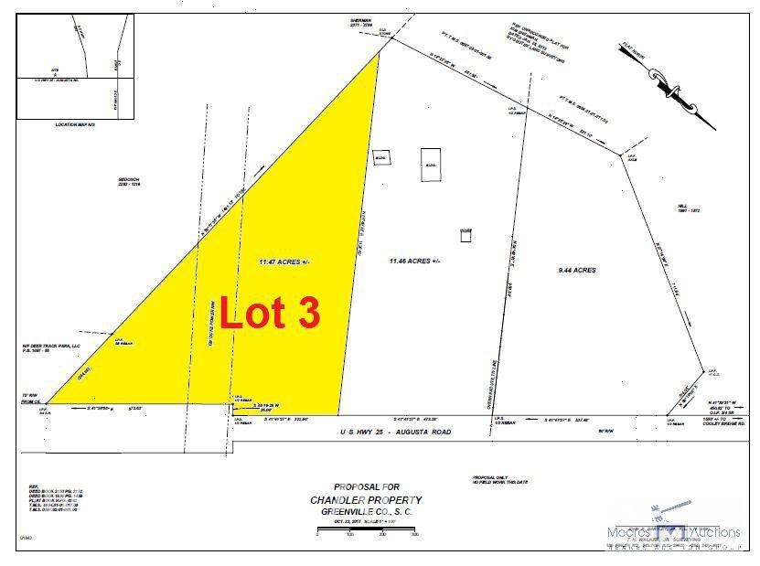 11.47+- Acres on Augusta Road/Hwy 25