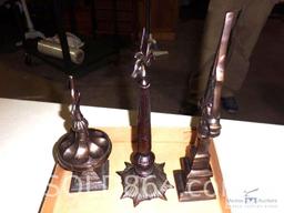Group of 3 decorative spires