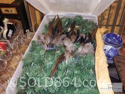 Five boxes of mixed Christmas decorations