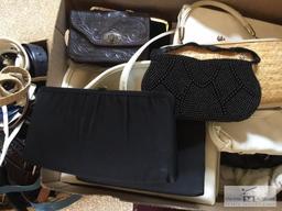 ASSORTED LOT OF BELTS AND PURSES ETC