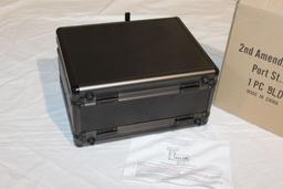 Aluminum Frame 2 Cover 4/8 Gun Case - 12"x9"x6.5"