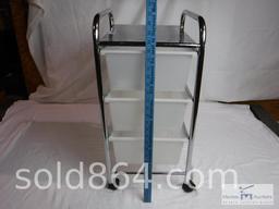 Rolling cart with drawers