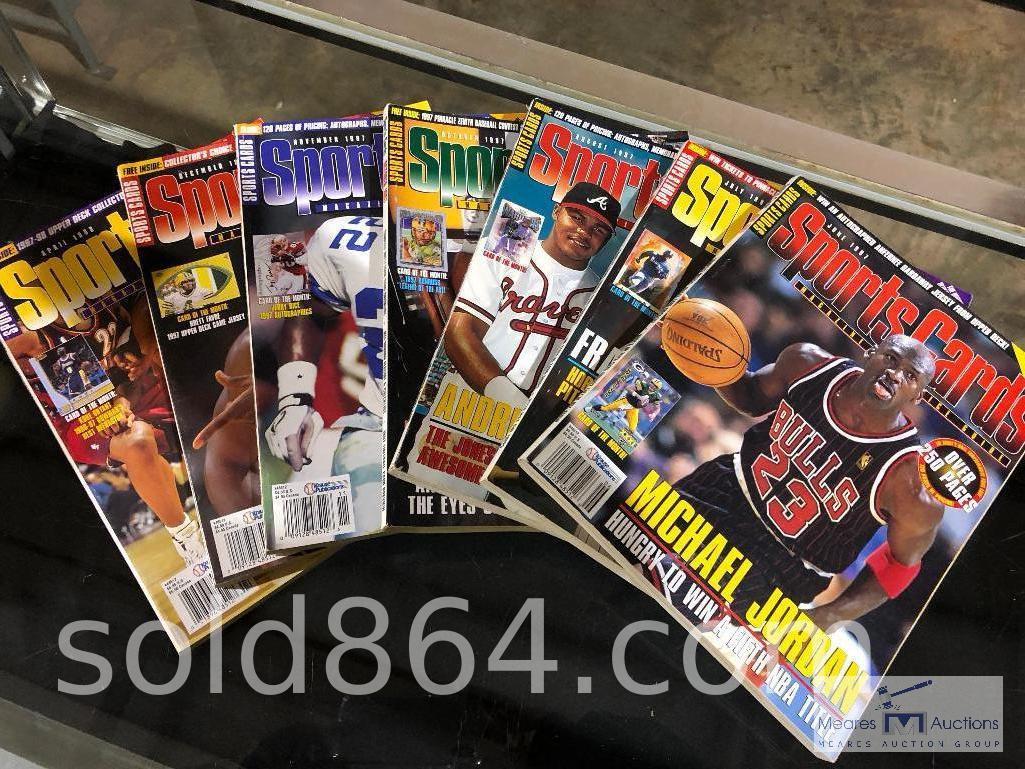 Large lot of sports card magazines and newspapers