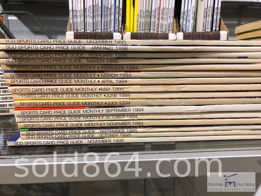 Large lot of sports card magazines and newspapers