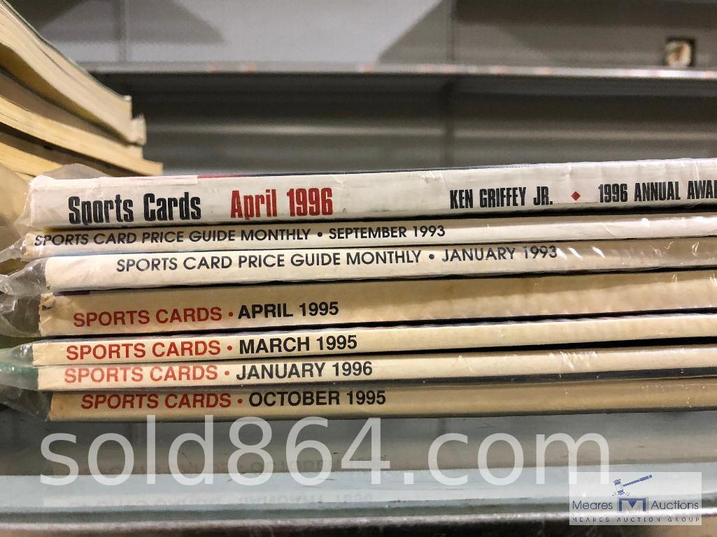 Large lot of sports card magazines and newspapers