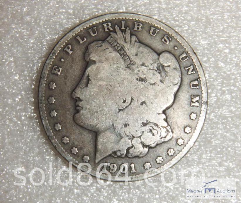 1901-S Morgan silver dollar