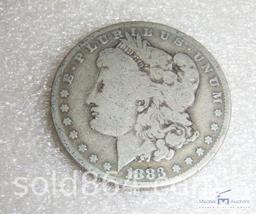 1883-O Morgan silver dollar