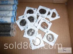 Group of (6) rolls of 2005 UNC Bison nickels