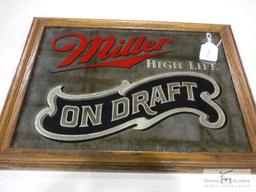 Miller High Life bar mirror