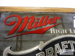 Miller High Life bar mirror