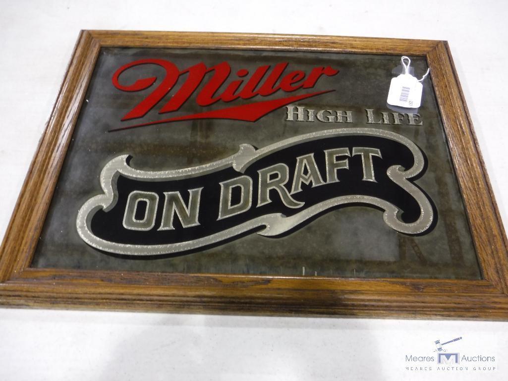 Miller High Life bar mirror