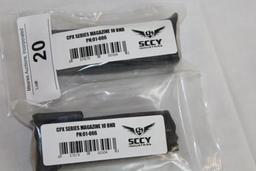 2 SCCY CPX Series 10-Round Magazines.  New.