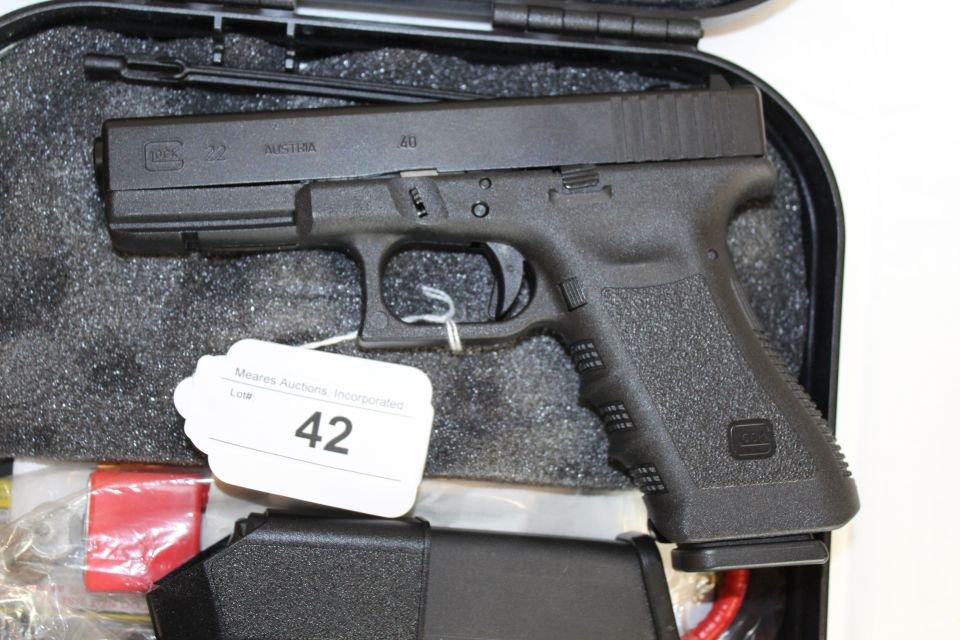 Glock 22 .40 Cal. Pistol w/2 10-Rd. Magazines and Box.