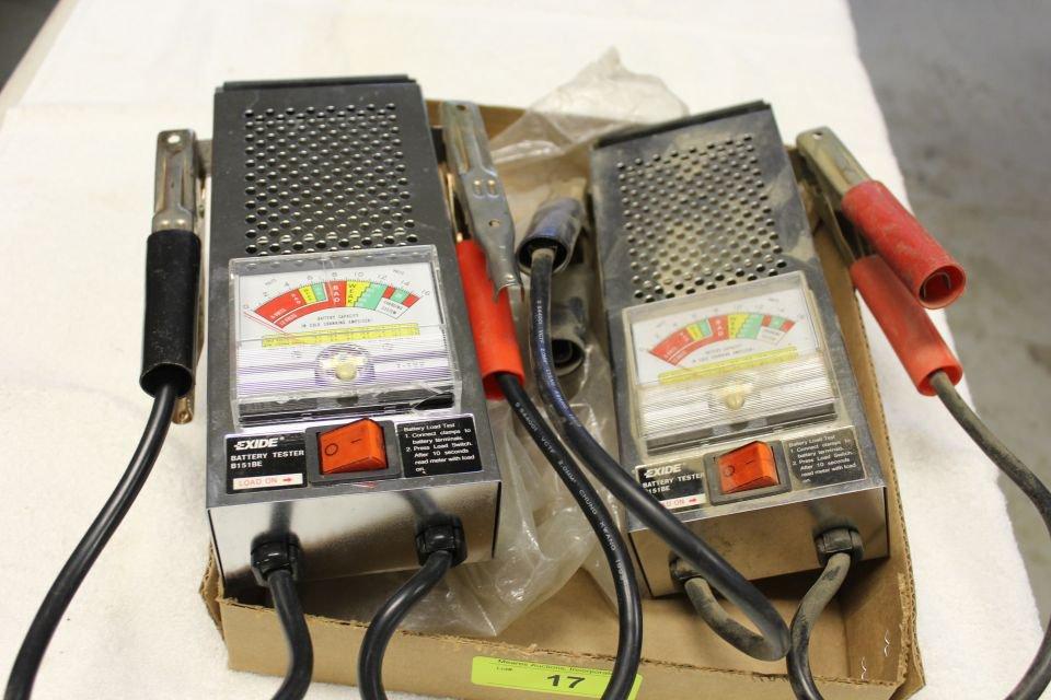 2 Exide Battery Testers. B151BE.