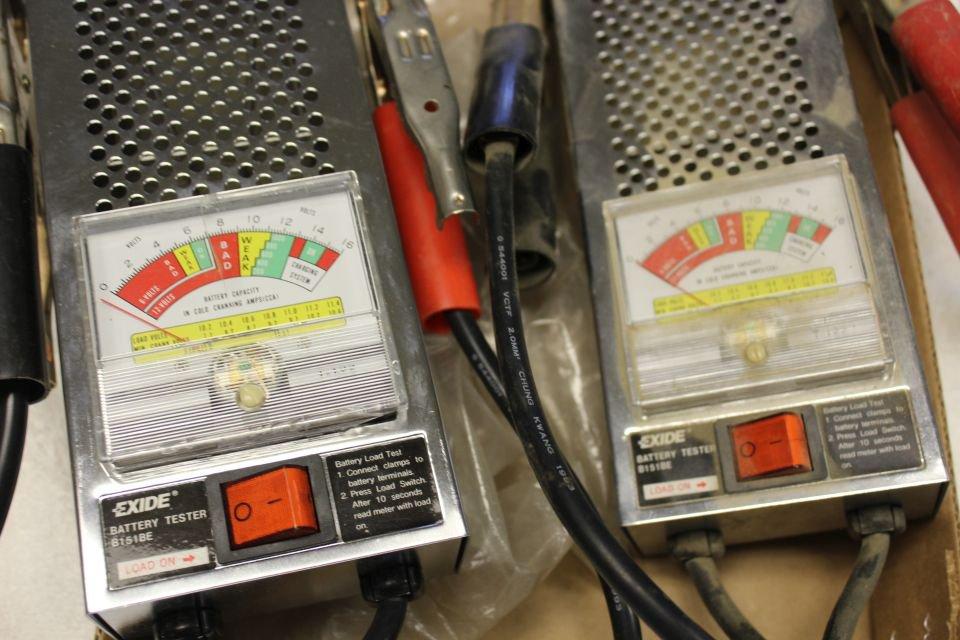 2 Exide Battery Testers. B151BE.