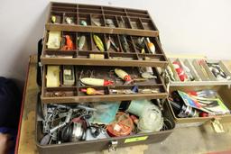 2 Fishing Tackle Boxes with Old/New Tackle.