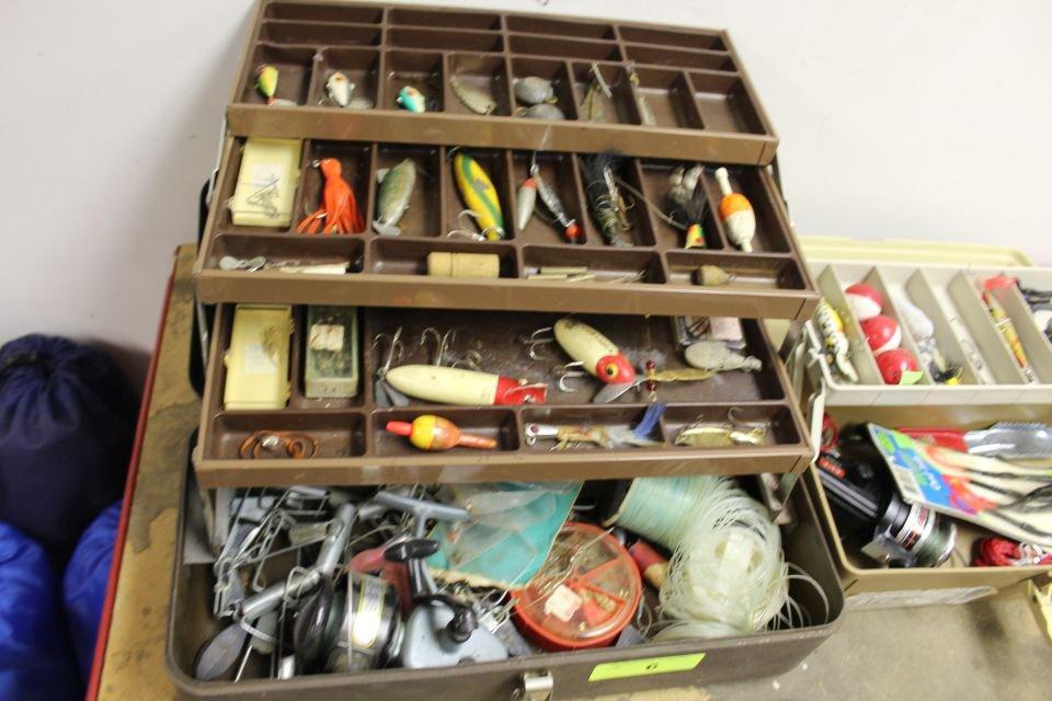 2 Fishing Tackle Boxes with Old/New Tackle.