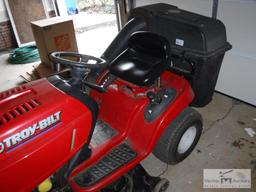 Troy-Bilt 42-inch cut riding mower with bagger