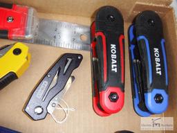 Box lot of hand tools