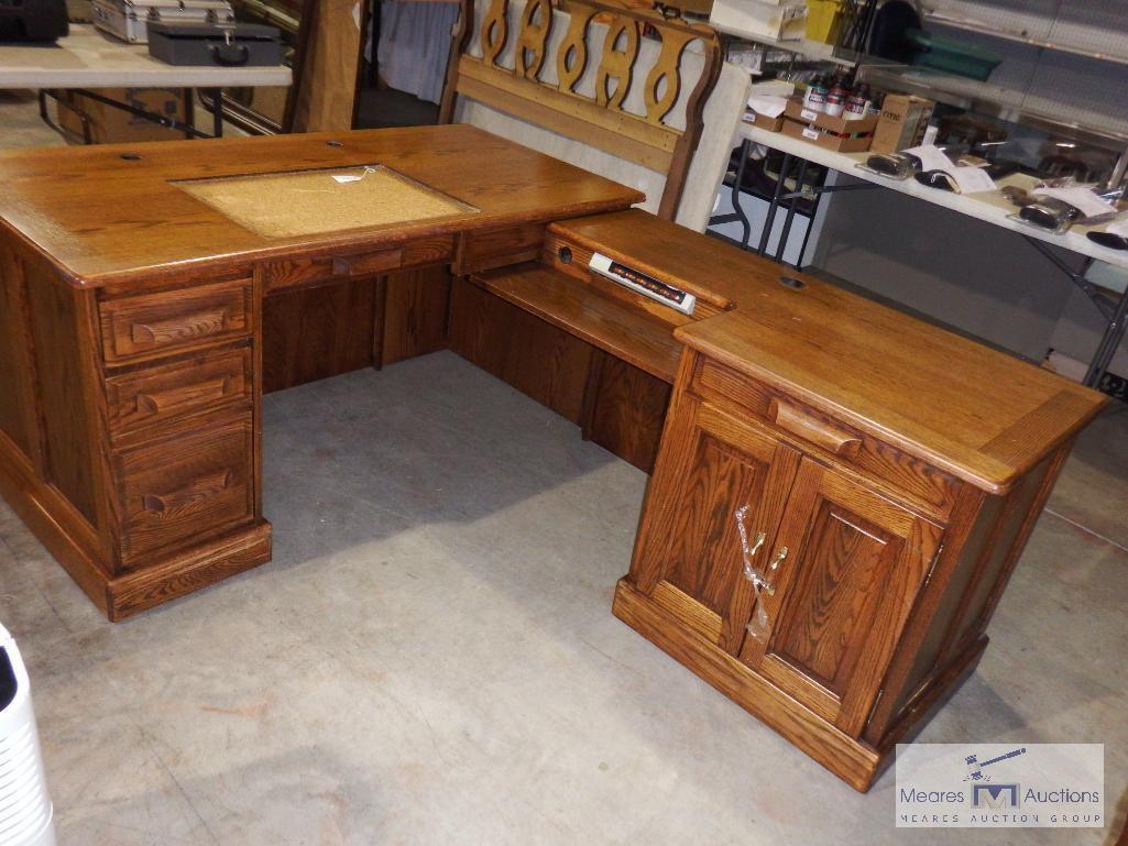 Two piece office desk