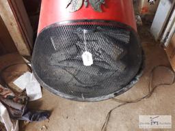 Tall electric heater with logs