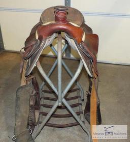 Western Saddle, Leather, Roping