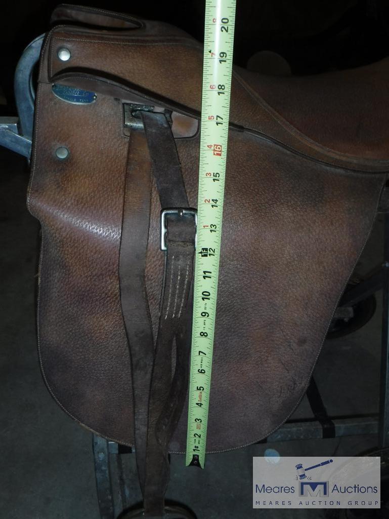 English Saddle, Brown Leather, Blue Ribbon Saddlery