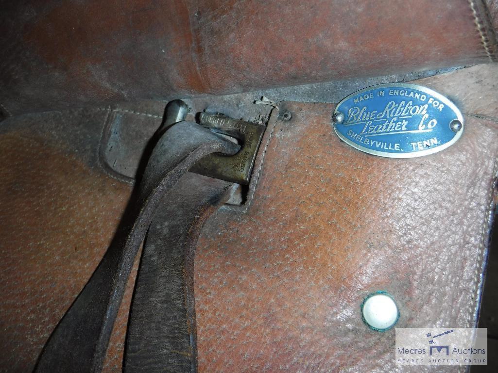 English Saddle, Brown Leather, Blue Ribbon Saddlery