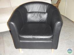 Black leather chair