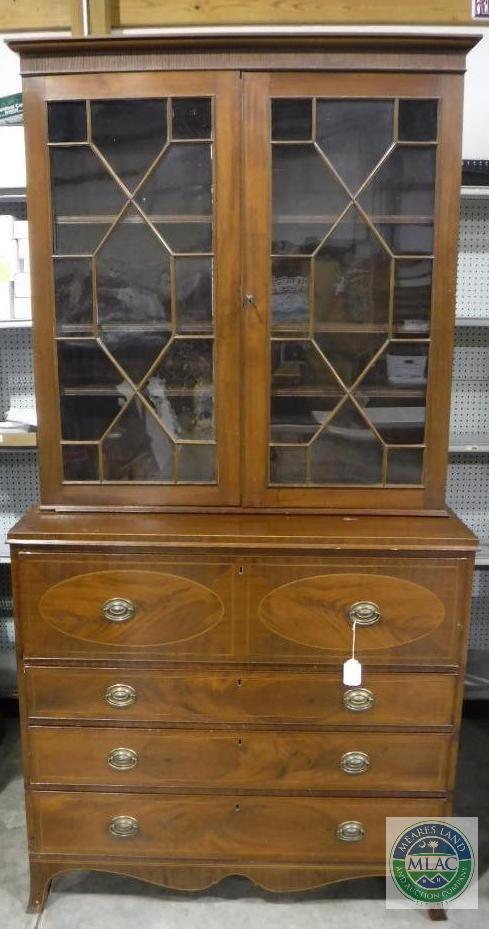 Secretary bookcase - beautiful solid antique. Circa 17th century