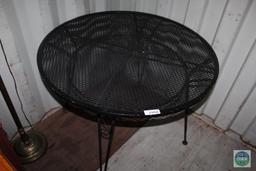 Wrought Iron Patio Table with 4 Chairs