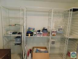 Metal Shelves/Contents