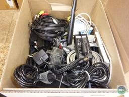 Large lot of computer wires - cables - CradlePoint router