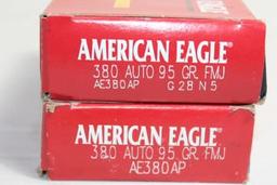 100 Rounds of American Eagle .380 Auto. Ammo.