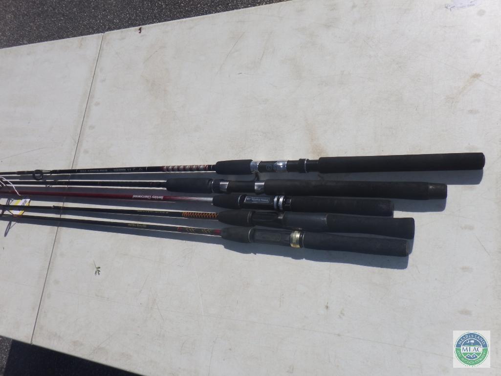 Lot of 5 assorted rods