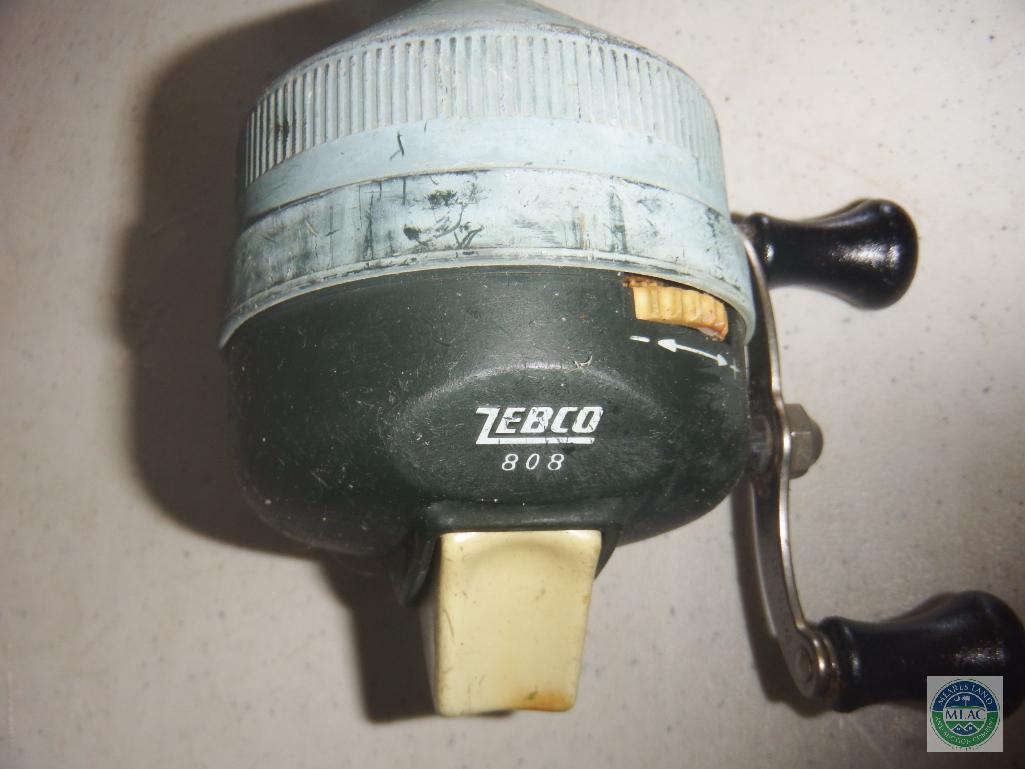 Four Zebco 808 reels