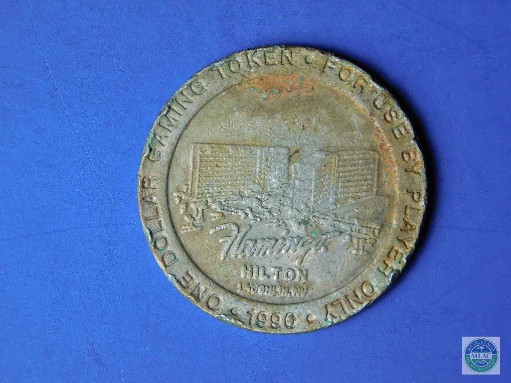 Original 1990 Flamingo Hilton gaming token - Laughlin, NV