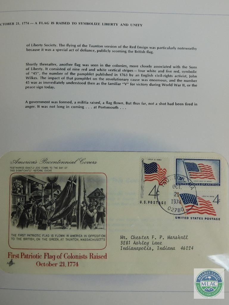 America's Bicentennial Covers Stamps & Envelopes Booklet