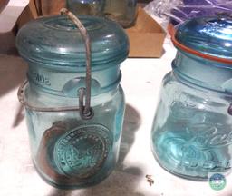 Lot of Ball & Blue Mason Jars