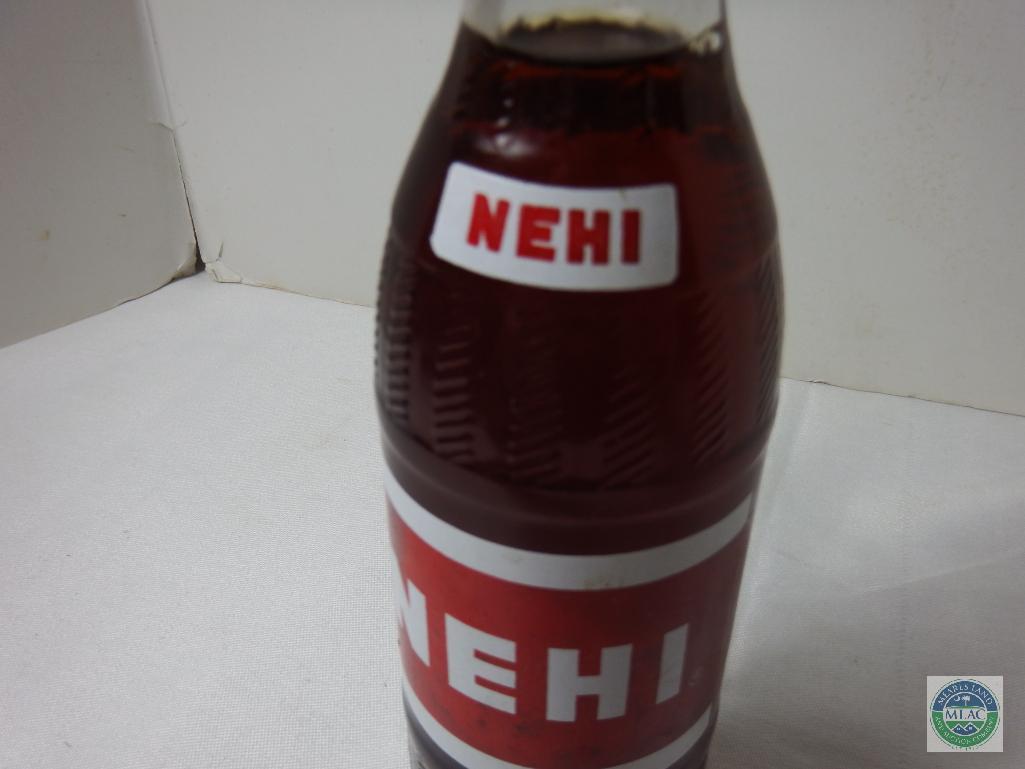 Nehi Grape Soda 12 oz Clear Ribbed Glass Full