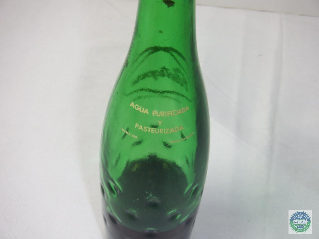 Electropura Green Glass 12 oz Bottle *1/2 Full with Cap