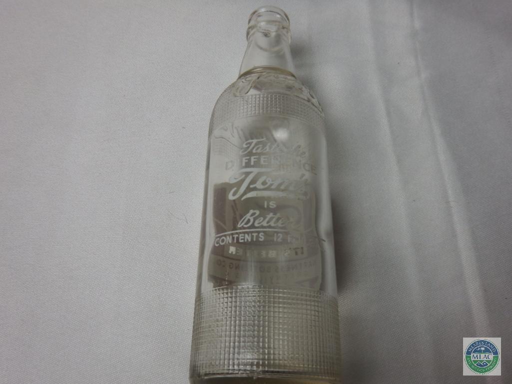 Tom's 12 oz. Clear Glass Bottle Empty