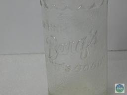 Drink Barq's Textured Glass Bottle Empty 12 oz