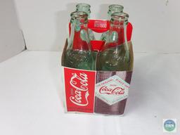 Coca-Cola 4 Pack 8.5 oz Clear Bottles Limited Edition 1900