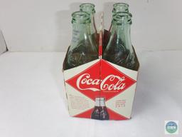 Coca-Cola 4 Pack 8.5 oz Clear Bottles Limited Edition Holiday 2012